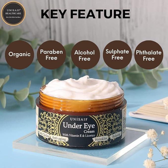 Under Eye Cream Anti Aging – Eye Cream for Puffiness and Bags Under Eyes | Eye Repair Cream for Dark Circles Under Eye Treatment | Puffy Eyes Treatment | Eye Cream for Dark Circles 1.76 oz-Velvo Beauty