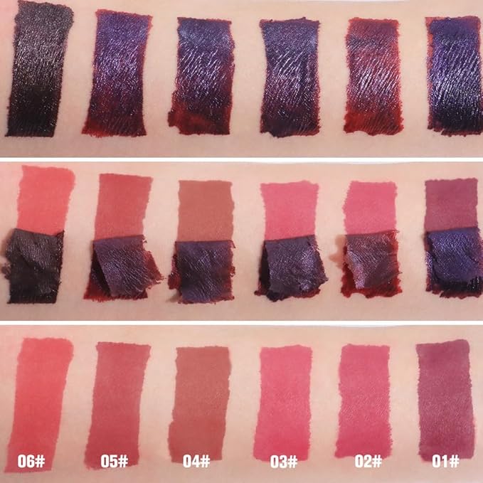 evpct 3Pcs Peel Off Lip Stain Tints, Nude Brown Orange Red Matte Liquid Lipstick Lip Stain Long Lasting Waterproof for Women, Non-sticky Lipstick Peel Off High Pigment No Faded Smudge-proof Lip Stains-Velvo Beauty