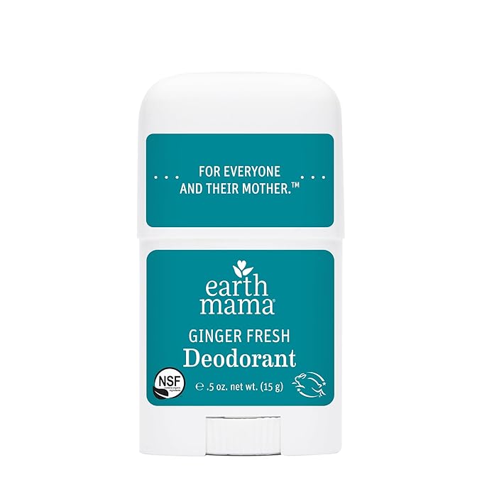 Earth Mama Mini Deodorant Travel Set | Safe for Sensitive Skin, Pregnancy and Breastfeeding, Contains Organic Calendula with No Fragrance Chemicals, No Baking Soda or Aluminum (4-Pack)-Velvo Beauty