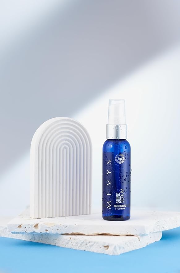Shine Serum 2 Oz. (Color Protection - Thermal Protection), Hair Serum for Split Ends and Healthy Hair, Hair Style and Frizz Control, Hair Protector for Heating Tools, Seal Color and Color Care-Velvo Beauty