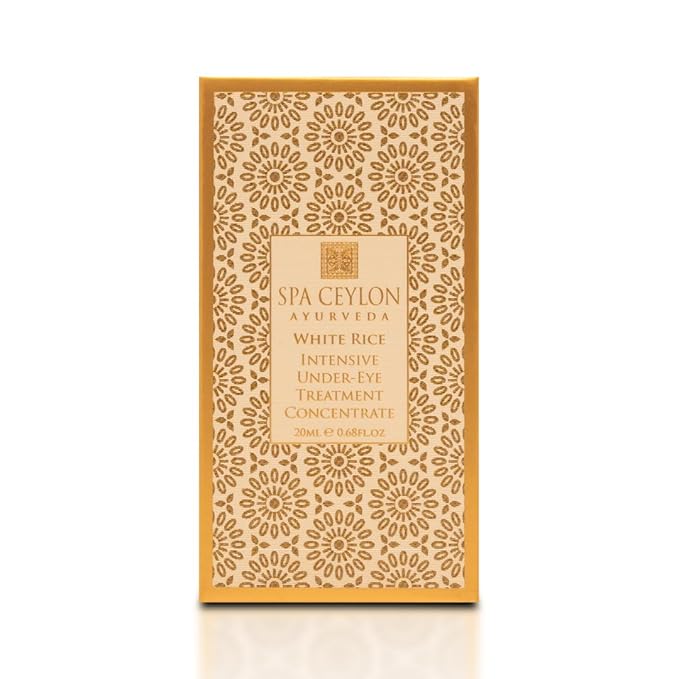 SPA CEYLON White Rice Intensive Under Eye Treatment Concentrate | Dark Circles Under Eye Treatment | Reduces Appearance of Wrinkles and Fine Lines | Hydrating | 20 ml-Velvo Beauty