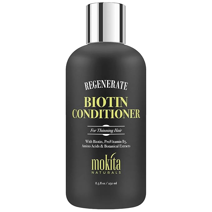 Conditioner with Biotin, ProVitamin B5 and Amino Acids for Repair Treatment and Deep Moisturizing for All Hair Types - Detangle, Protect and Support New Hair Growth - 8.5 Ounces-Velvo Beauty