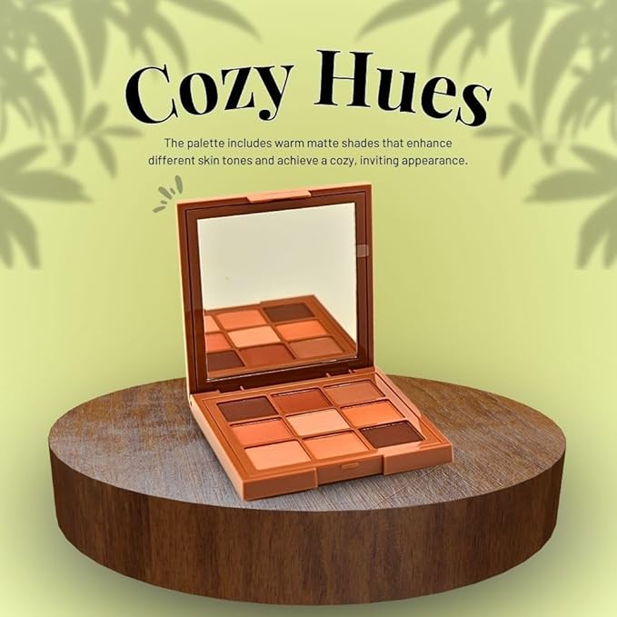 HUDA BEAUTY Matte Obsessions Eyeshadow Palette Warm Matte Obsessions-Velvo Beauty