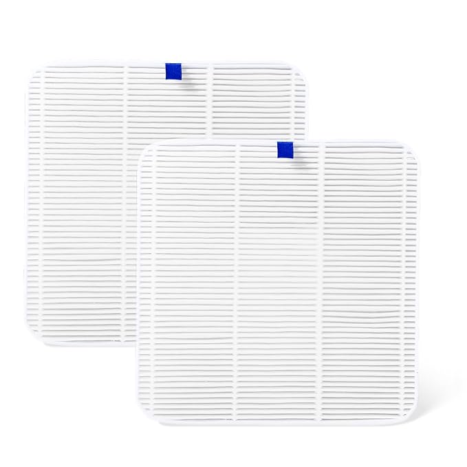 Makartt Nail Dust Collector Filter - Replacement Filter Reusable Dust Filter For Larina Nail Dust Collector Vacuum Fan Dust Nail Tool Attach 99% of Nail Dust Easy to Clean 2 Pack White-Velvo Beauty