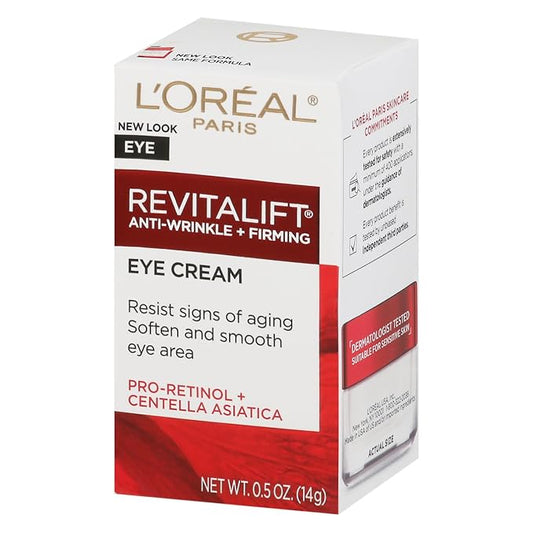 Personal Care - L'Oreal - RevitaLift Anti-Wrinkle + Firming Eye Cream 14g/0.5oz-Velvo Beauty