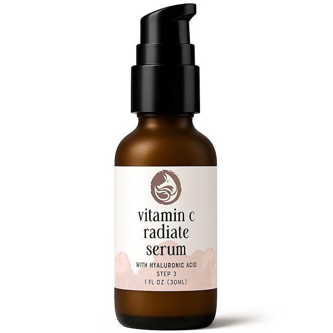 Vitamin C Face Serum - Anti Aging & Brightening Facial Serum - With Hyaluronic Acid Gotu Kola & Jojoba Oil - Natural & Organic - Foxbrim Naturals 1oz-Velvo Beauty