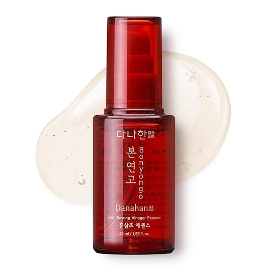 Bonyongo Red Ginseng Vinegar Essence– Revitalizing & Intensive Nourishing for All Skin Types - Hydrated and Glowing Skin with Fermented Red Ginseng - Korean Skincare, 1.5 fl.oz.-Velvo Beauty