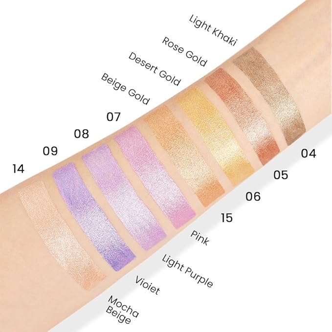 evpct 4Pcs Cream Eyeshadow Pencil Bulk Stick Set for Eyes Waterproof Pink Light Purple Violet Mocha Beige Shimmer Metallic Eyeshadow Crayon Stick sombras en crema para ojos-Velvo Beauty