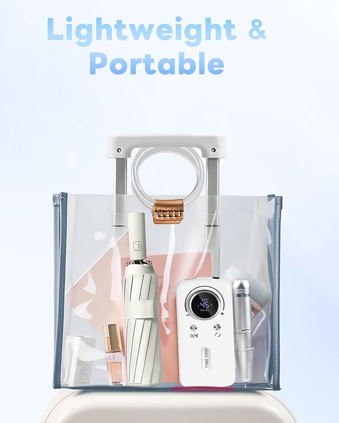 CozyZen Cordless Nail Drill Professional: 45000 RPM Rechargeable Electric Nail File Kit, Portable & Low Noise for Acrylic, Gel Nails, Manicure & Pedicure - Salon & Home Use-Velvo Beauty