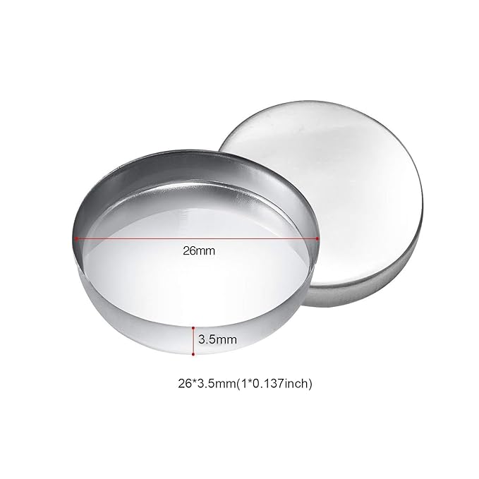 56 Pack Empty Round Metal Pans Size 26mm for Eyeshadow Palette Magnetic Makeup Palette (Height 3.5 mm)-Velvo Beauty