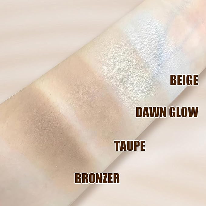 Brown Face Contour Palette,Stereo for Face Retouching, Eye Shadow Matte Highlighting Shadow Finish Palette, Natural,Low Saturation Makeup Contour Face Palette-Velvo Beauty