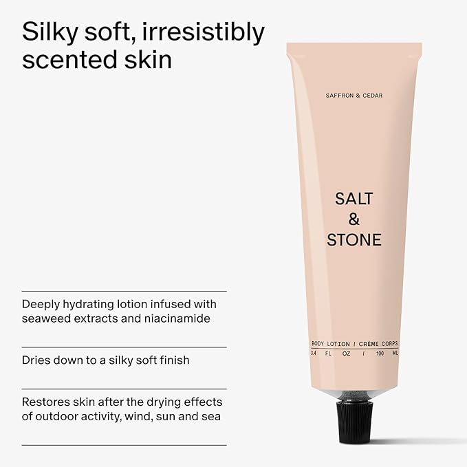 Salt & Stone Body Lotion for Women & Men | Hydrates, Nourishes & Softens Skin | Restores Dry Skin | Fast-Absorbing | Cruelty-Free & Vegan-Velvo Beauty