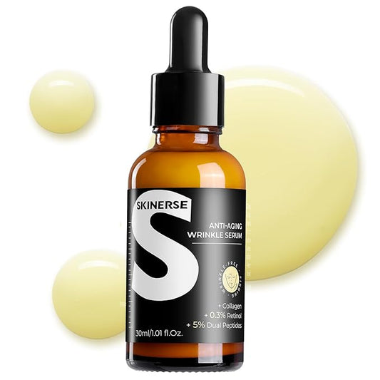 Retinol Serum for Face, Anti Aging Serum, Retinoid Collagen with Vitamin E Resurfacing Facial Rapid Fine Lines Repair, Brightening Pore Minimizer for Face Daily Skin Care Treatment 1oz-Velvo Beauty
