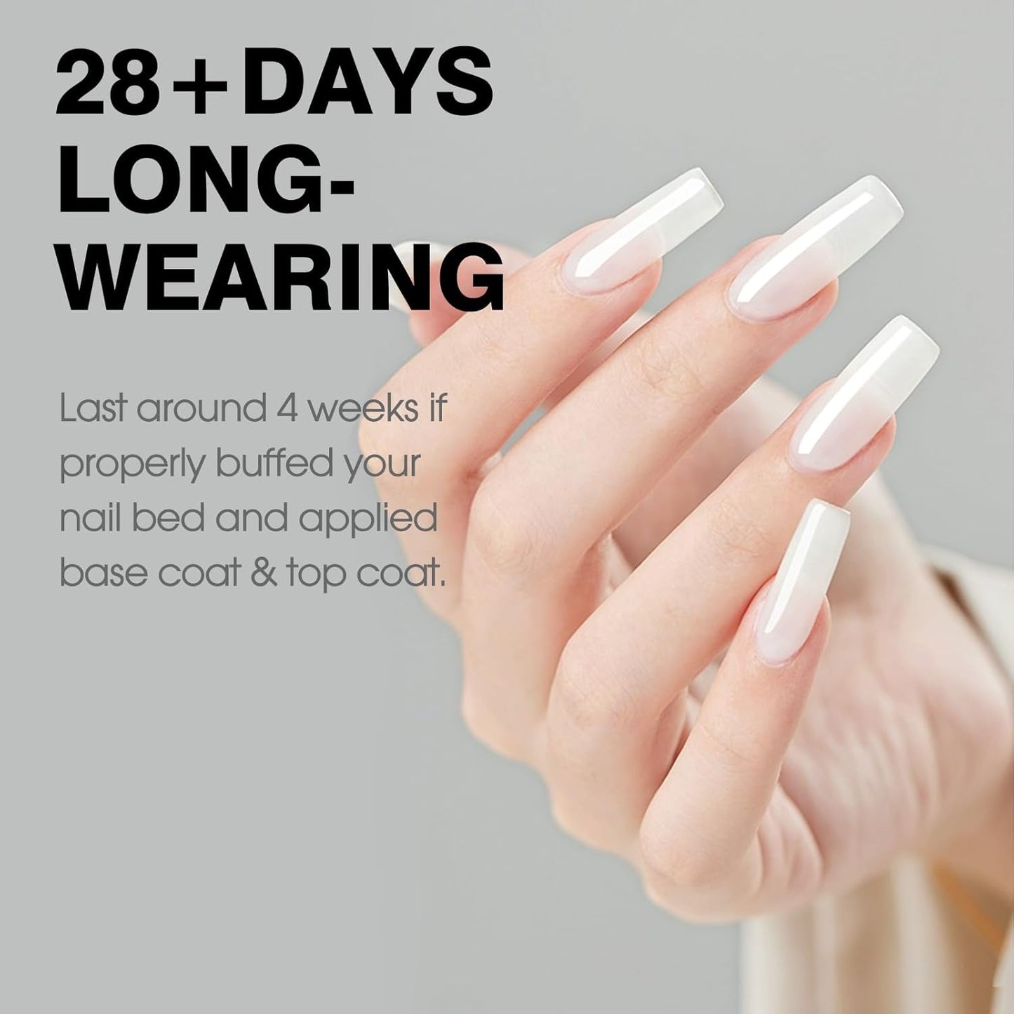 CANNI Milky White Jelly Gel Polish – 9ML Translucent Sheer Nude Soak-Off UV/LED Gel Nail Polish for DIY Manicure or Salon Use-Velvo Beauty