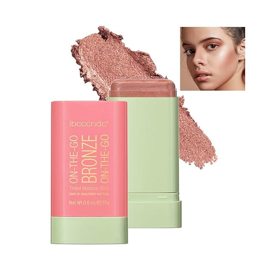 Cream Contour Stick,Bronzer Contouring Stick Facial Cream Highlight Contour Shaping Face Bronzer Makeup Blendable,Long Lasting,01-Warm Glow-Velvo Beauty