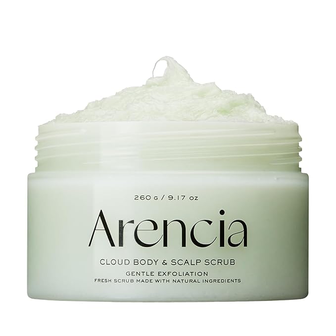 Fresh Cloud Sea Salt Body & Scalp Scrub (Green) - Exfoliant, Bump Eraser For Silky Smooth Skin, Korean Skin Care-Velvo Beauty