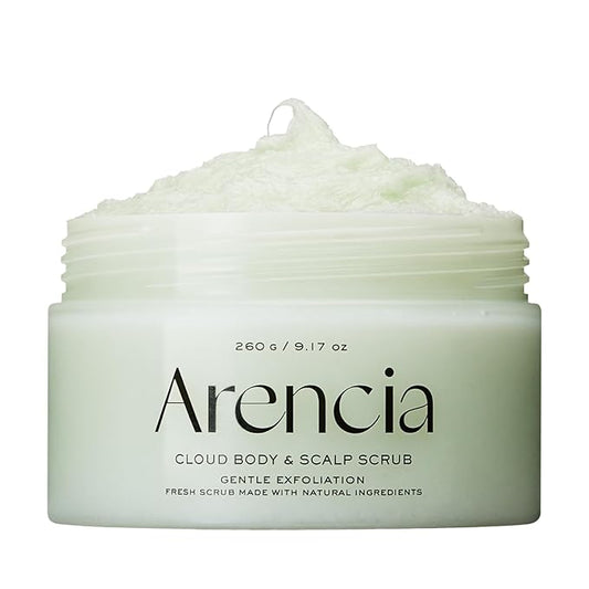 Fresh Cloud Sea Salt Body & Scalp Scrub (Green) - Exfoliant, Bump Eraser For Silky Smooth Skin, Korean Skin Care-Velvo Beauty