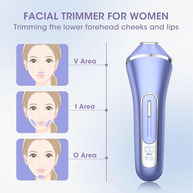 Electric Shavers for Women, 7 in 1 Hair Removal Kit with Epilator Bikini Trimmer Face Razor Body Brush Face Massager Foot Callus Remover, IPX7 Waterproof Lady Razors Set for Legs Armpit Bikini Pubic-Velvo Beauty