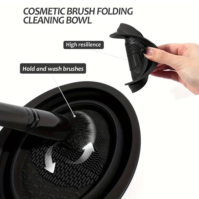 47Pcs Black Makeup Brushes Set Professional Makeup Kit Multi-functional Makeup Tool Set with Facial Makeup Accessories, Foundation Makeup Brush Kit Eye and Face Make up Brushes & Tools-Velvo Beauty