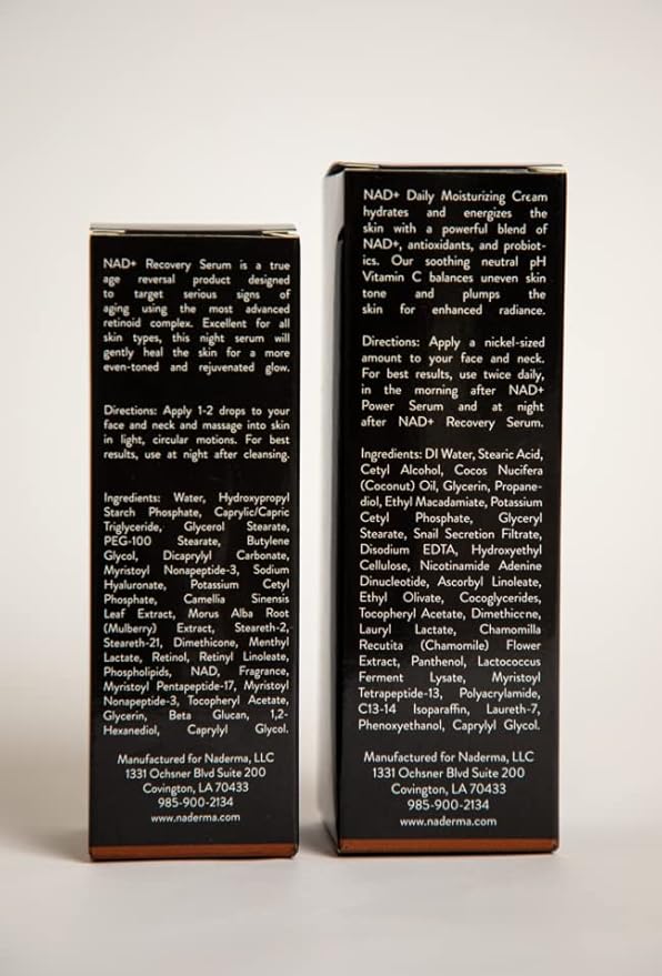 Naderma Recovery Set (NAD+ Daily Moisturizing Cream and NAD+ Recovery Serum)-Velvo Beauty