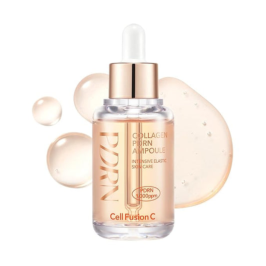 Cell Fusion C Collagen PDRN Ampoule, Salmon DNA PDRN Face Serum for Glow, Collagen, Niacinamide, Hydrating & Firming, Uneven Skin Tone, 1.18 fl.oz. / 35ml-Velvo Beauty