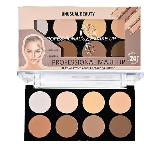Makeup Highlight & Contour Pro Palette Lightweight Blendable Long Lasting Waterproof Non-Smudge Natural Makeup Contour-Velvo Beauty