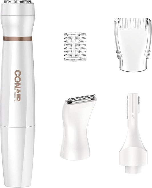 Conair All-In-1 Facial Hair Removal for Women, Cordless Electric Trimmer, Perfect for Face, Ear/Nose, Eyebrows, and Bikini Lines-Velvo Beauty