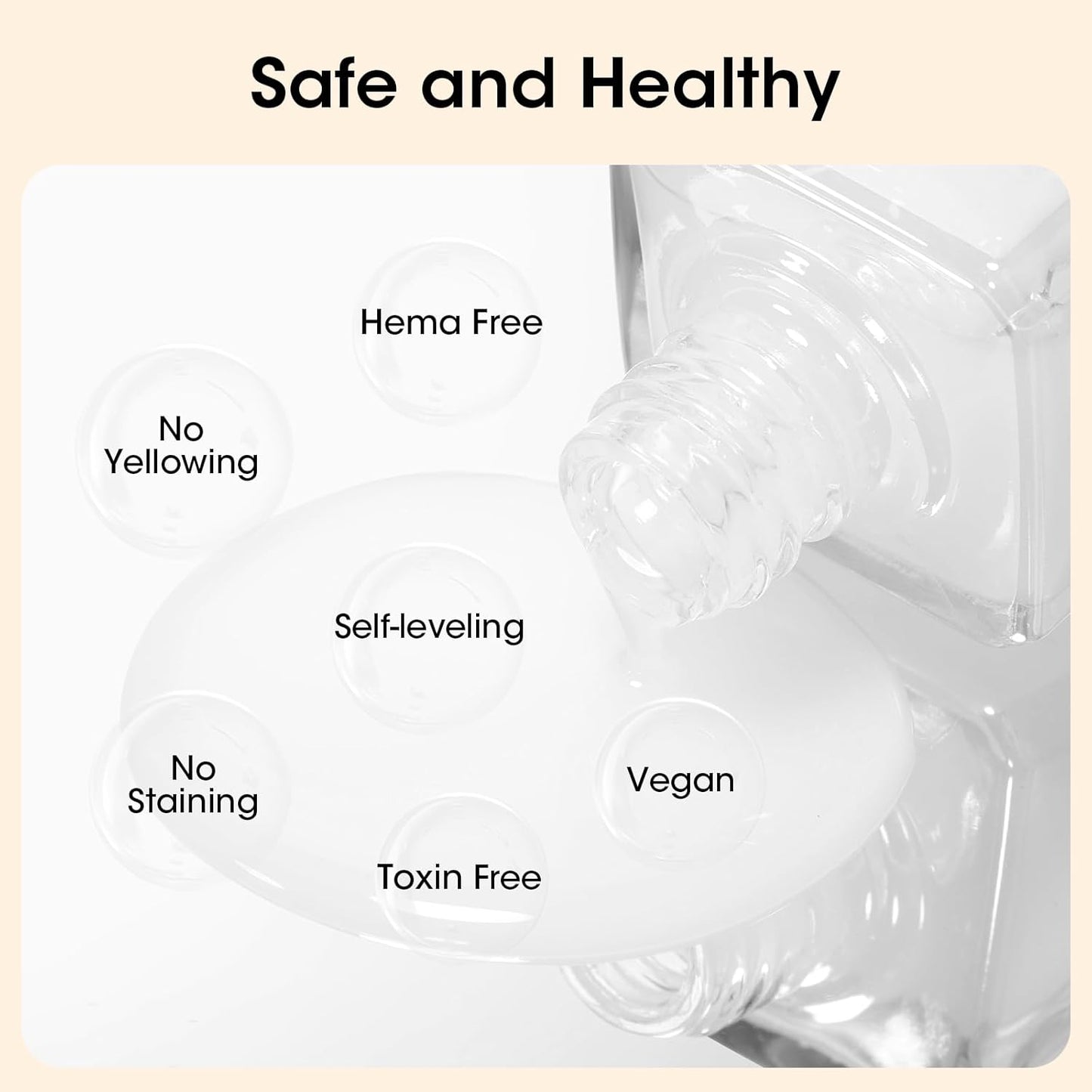 GELLEN Clear Nail Polish Base Coat Sheer Tinted Milky White, Natural Color Regular Nail Polish, Calcium Formula Strengthens Nails, Enhances Nails Natural Look, Quick Air Dry, Hema Free, Non-toxic-Velvo Beauty