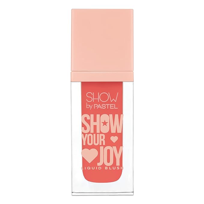 Show Your Joy Liquid Blush 56 | Orange | Dewy Finish | Natural Looking | Clean Beauty | Moisturize The Skin Up to 24 Hours | Cruelty-Free | Natural and Fresh Looking | 0.141 fl.oz.-Velvo Beauty