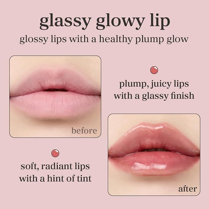 NOONI Korean Lip Oil - Appleginseng | Lip Stain, Gift, Long-Lasting, Moisturizing, Plumping, Revitalizing for Dry Lips, Waterproof, No Peel Off, Korean Lip Tint 0.12 Fl Oz-Velvo Beauty