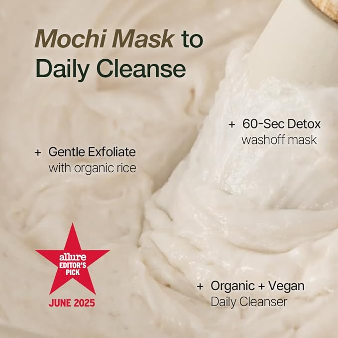NDP Rice Mochi Deep Face Wash – Triple-Rice Airy Micro-Exfoliating Foam for Sensitive Skin, Phyto Mucin Hydration Shield, pH 5.5 Barrier-Safe Vegan Korean Skincare Cleanser, 4.05 fl oz (120 ml)-Velvo Beauty