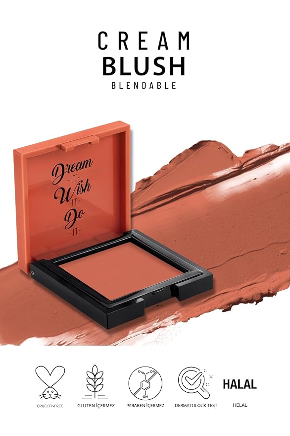 Pastel Cream Blush 46 | Fresh | Healthy & Natural Look | Ligh Weighted Formula | Sebum Control Richly Pigmented | Easily Blendable | Long Lasting | Semi Matte | 0.18 oz.-Velvo Beauty