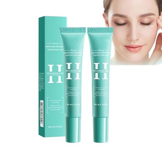2 PCS Hyaluronic Acid Repair Eye Cream for Dark Circles,Bags Under and Puffiness,Eye Wrinkle Firming Cream Moisturise Repairing Thghten Eye Skin Care-Velvo Beauty