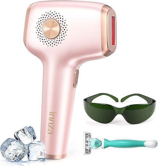 INNZA IPL Hair Removal with Ice Cooling Care Function for Women,Long-Lasting Results,999,999 Flashes Painless IPL Hair Remover, Hair Removal Device for Armpits Legs Arms Bikini Line-Velvo Beauty