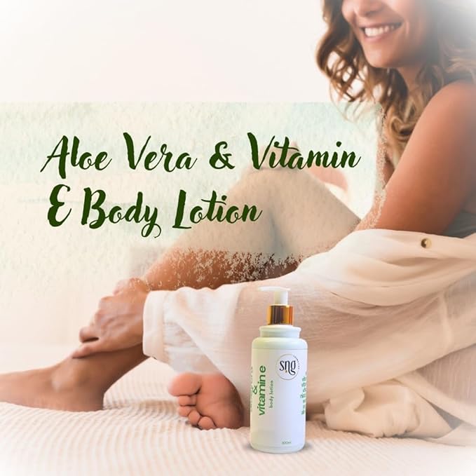 Aloe Vera Lotion for Dry Skin - Hand & Body Moisturizing Vitamin E Lotions 10.14 Fl Oz - Waterlily, Argan oil and Almond oil Extracts Skincare-Velvo Beauty