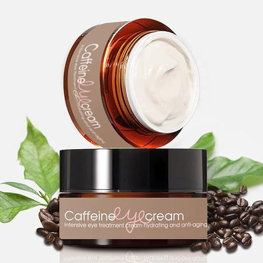 Natural Caffeine Eye Cream serum With Collagen,Hyaluronic Acid for Dark Circle and Puffiness,Great Under Eye Cream for Anti Aging,Eye Lift Treatment for Men &Women 0.52oz-Velvo Beauty