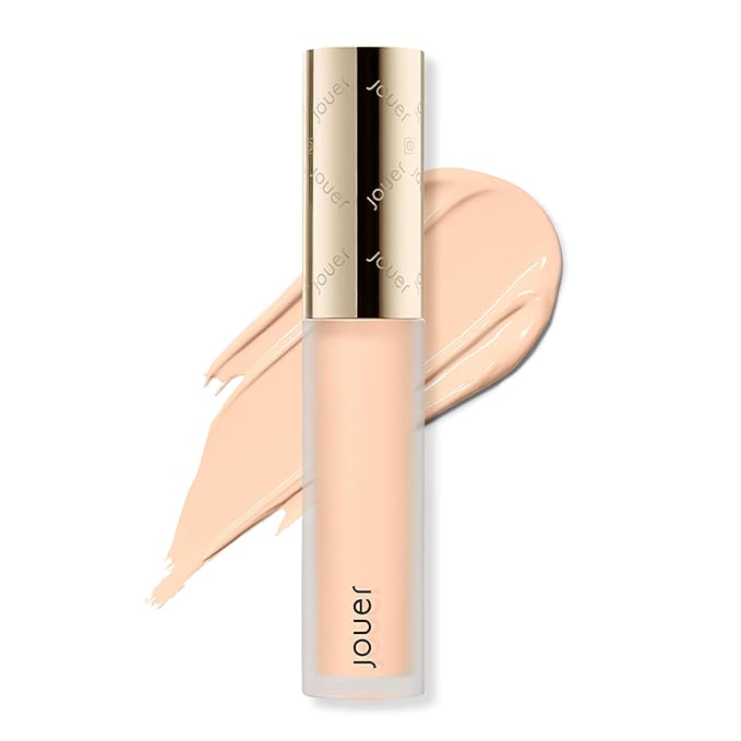 Jouer Essential High Coverage Liquid Concealer - Brightening Concealer - Color Corrector for Under Eye Dark Circles, Spot Coverage, and Eye Primer - Soft Matte Finish, Lace-Velvo Beauty
