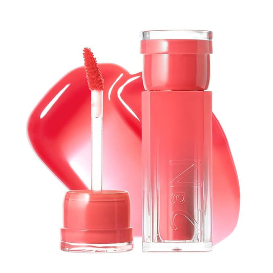 2aN Glaze Bouncing Tint – Lightweight, Moisturizing Lip Tint with High-Shine Finish, Smooth, Light Plumping, Comfortable Wear, Korean Makeup (Chewy, 0.16 oz)-Velvo Beauty