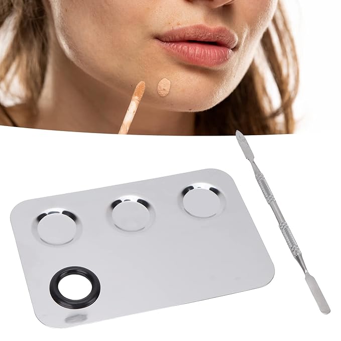 Makeup Palette, Professional Makeup Palette Cosmetic Mixer Cosmetic Palette Makeup Coloring Tools Makeup Tool With Spatula Suitable for Mixing Cosmetic Colors-Velvo Beauty