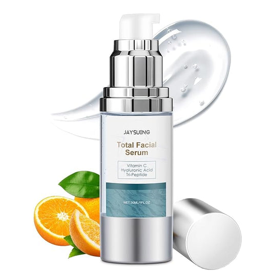 Vitamin C Serum for face with Hyaluronic Acid,Tri-Peptide Anti-Aging Facial Treatment for Mature Skin, Dark Spot Removal, Wrinkle Reduction, Firming, collagen-hydrating,antioxidant formula, 1 fl.oz-Velvo Beauty
