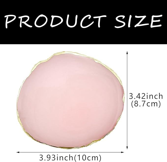 2 Pack Nail Art Palette Makeup Foundation Mixing Palette Holder Golden Edge Professional Cosmetic Nail Art Tools for Women and Girls Nail Polish Liquid Lipstick Concealer-Velvo Beauty