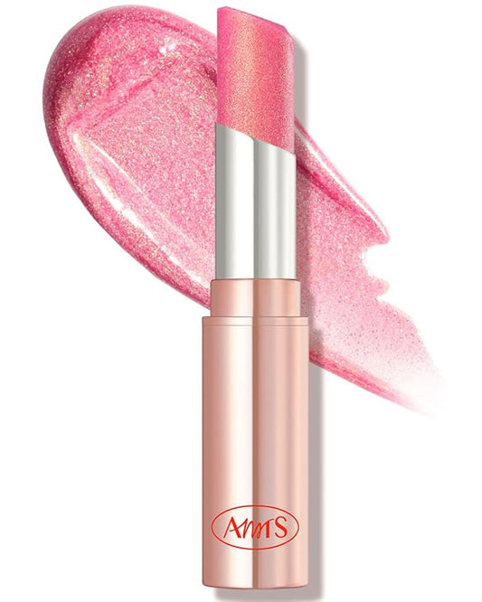 AMTS Tinted Moisture Color Lip Balm - Aurora Lights | Hydrating Glitter Lipstick | Pearl Shimmering Daily Lip Makeup for dry, cracked, chapped lips | korean beauty Moisture Lip Tint-Velvo Beauty