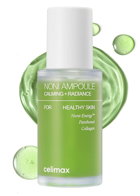 celimax Noni Energy Ampoule 30ml | with Noni Extract, Hydrating, Moisturizing & Soothing Serum for Dark Spots & Fine Lines, Anti Aging, Brightening For Face, Facial Astringent-Velvo Beauty