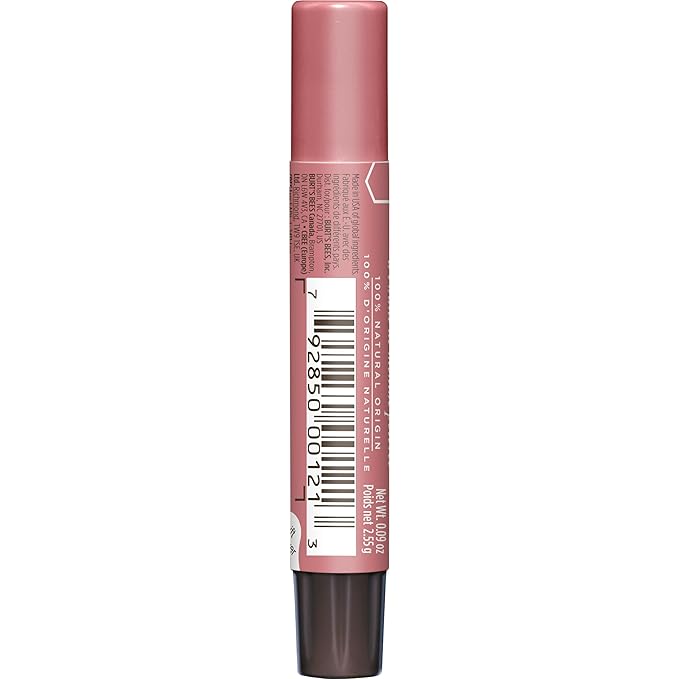 Burt's Bees Shimmer Lip Tint Set, Tinted Lip Balm Stick, Moisturizing for All Day Hydration with Natural Origin Glowy Pigmented Finish & Buildable Color, Peony (4-Pack)-Velvo Beauty