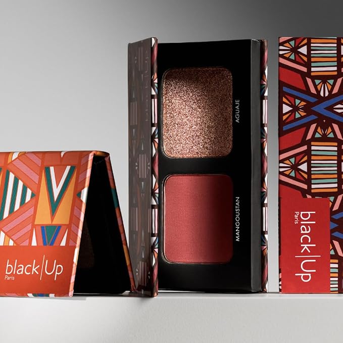 black Up Blush and highlighter duo (WAXDUO01)-Velvo Beauty