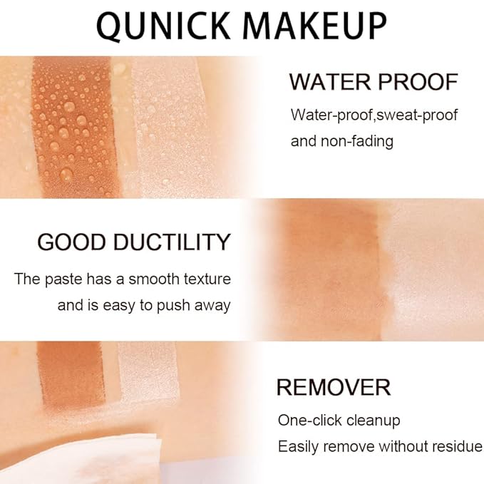 evpct 2Pcs Face Cream Contour Bronzer Sticks Makeup Highlighter Highlight Brown Creme Cheek Contour Sticks contorno en crema Bronzing Foundation Stick Kit Shadow Shading Face Contour Highly Piamented-Velvo Beauty
