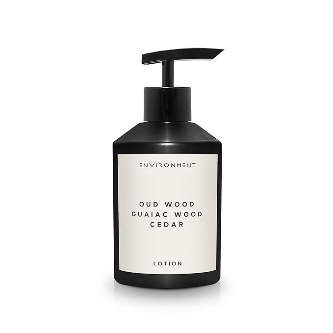 ENVIRONMENT Inspired by Designer TF Oud Wood Lotion, 300ml Luxury Scented Lotion (Oud Wood | Guaiac Wood | Cedar) Bathroom Luxury, Men & Women High-End Body Lotion, Hand Cream, Dry Skin Treatment-Velvo Beauty