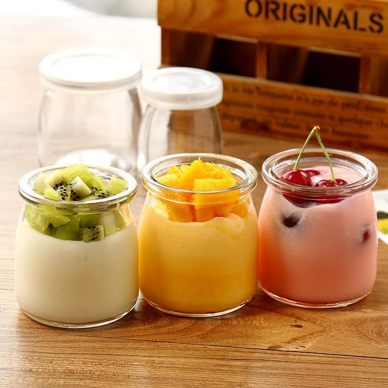 Mini Pudding Jars 60Pack, 3.4 oz Glass Favor Jar with Lids, Candle jars,Yogurt Containers with Lids, Mason Jar,Bath Salt Jars Wedding Favors Honey Pot-Velvo Beauty