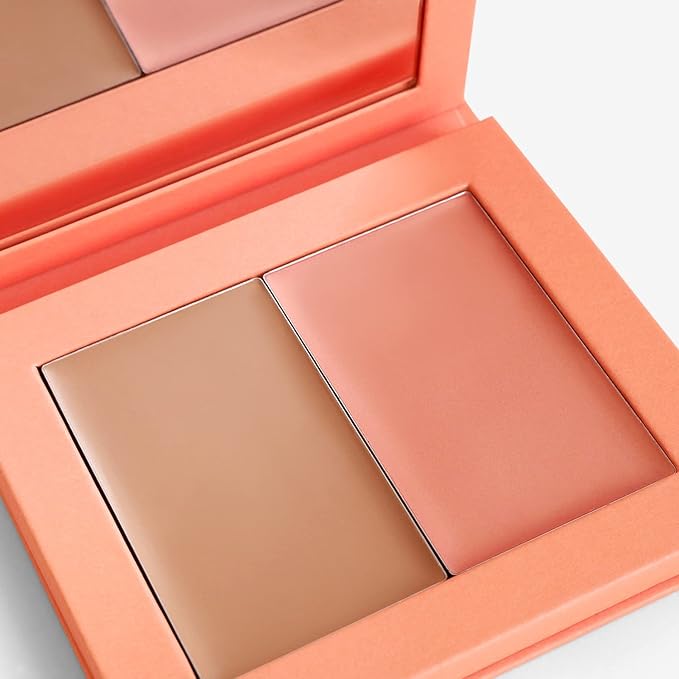 Makeup Cream Blush + Bronzer Refillable Palette - 8g - 0.282 Oz. - Long Lasting, Easy to Use, for a Radiant, Natural, Luminous Skin-Velvo Beauty
