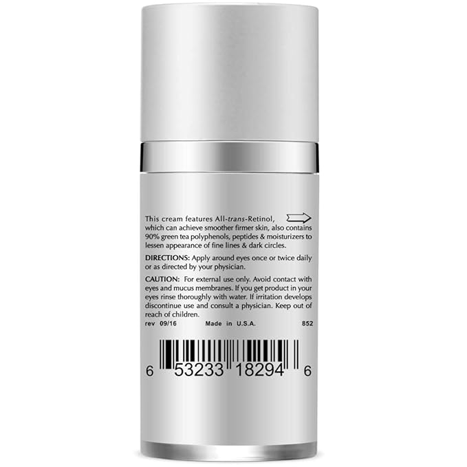 Under Eye Repair Cream - All-Trans-Retinol UNDER EYE REVIVE Anti Aging Eye Cream For Dark Circles And Puffiness, Under Eye Bags, Fine lines, Wrinkles - 0.5 Oz-Velvo Beauty